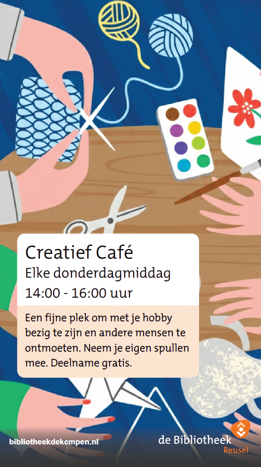 Creatief Café:  nieuw op de donderdagmiddag!